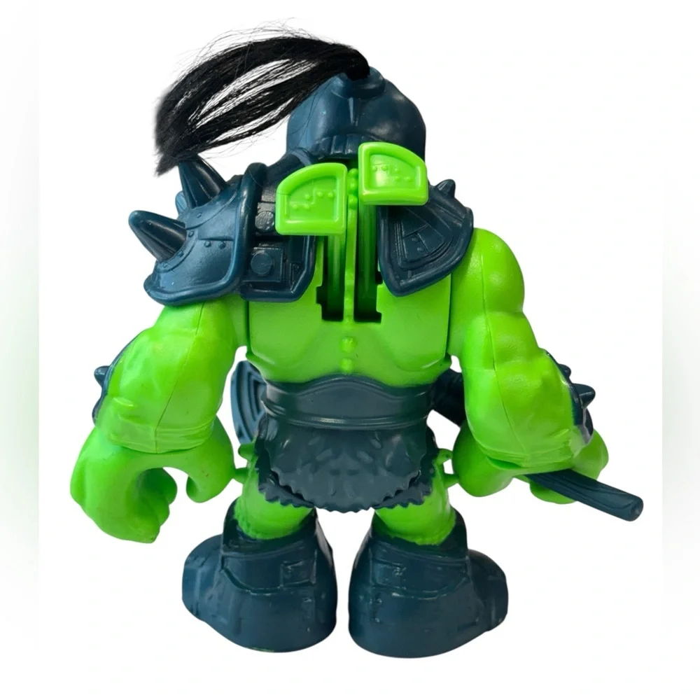 Fisher Price Imaginext Castle Green Ogre Troll Figure Toy ORC Figure Axe Weapon